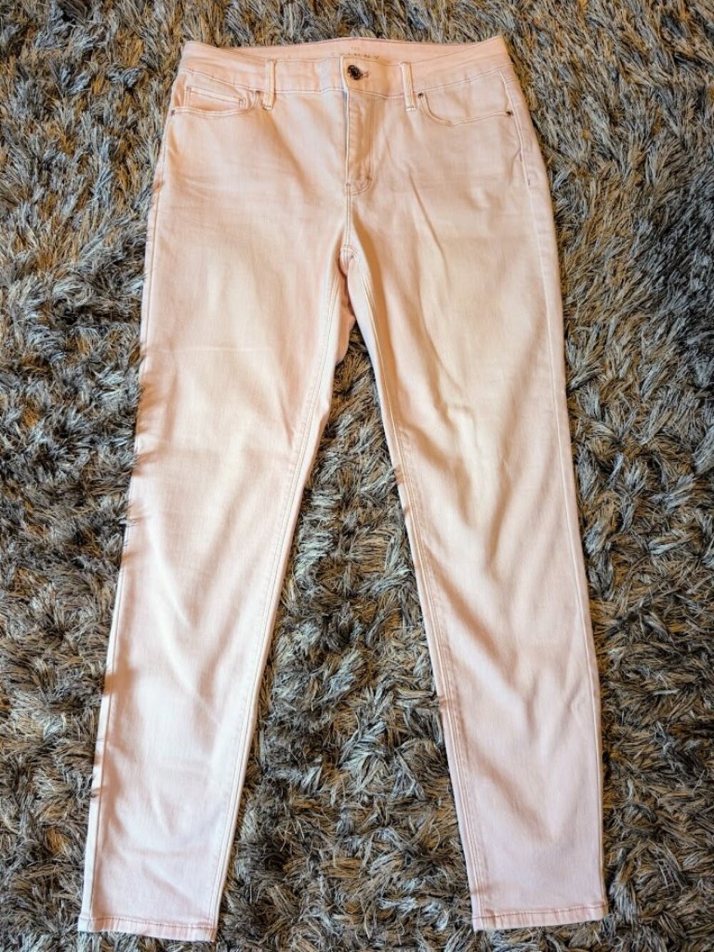White House Black Market The Skinny Ankle Jeans Blush Pink Size 4 NWOT